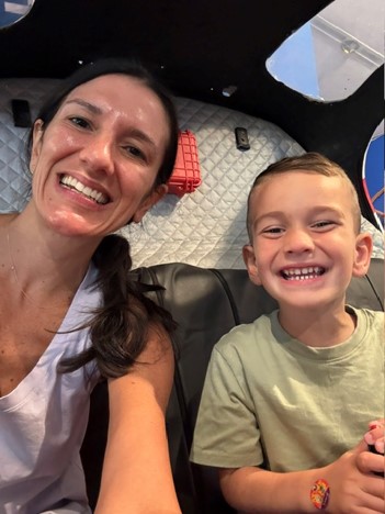 Mommy and Angelo at the museum