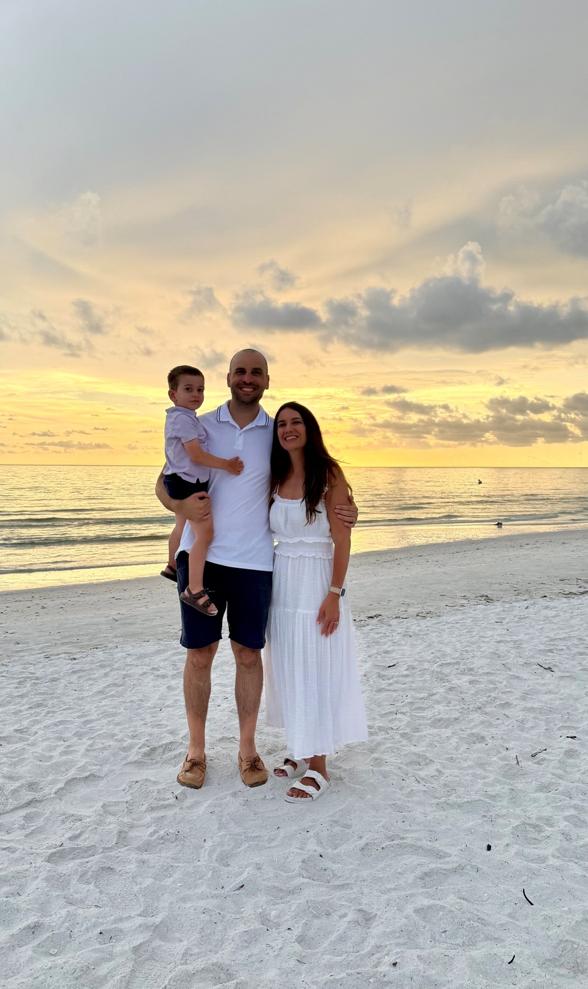 Watching the sunset on vacation